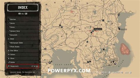 rdr2 stagecoach locations.